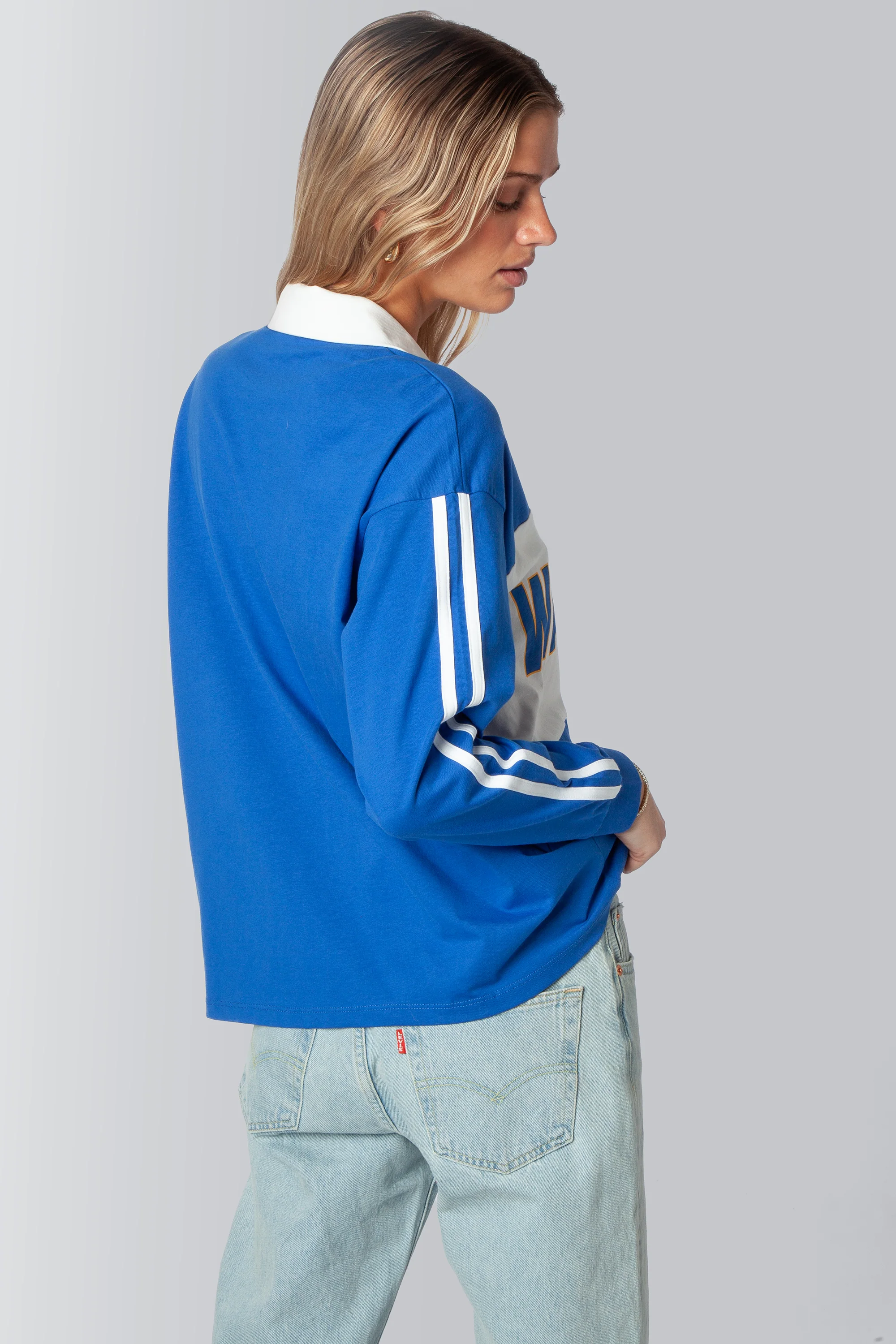 Golden State Warriors Contrast Oversized Polo - Image 4