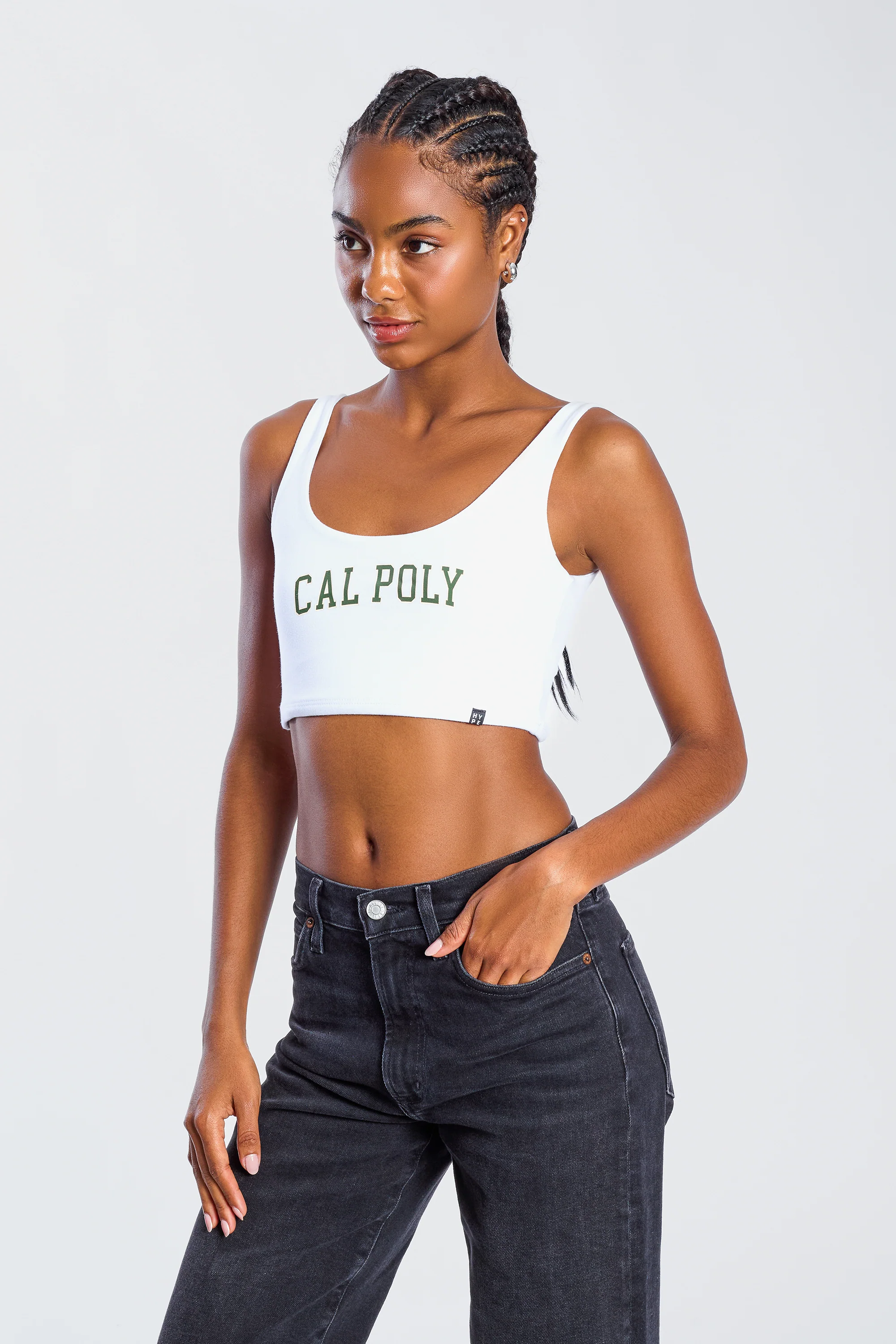 Cal Poly | Scoop Neck Crop Top - Image 3