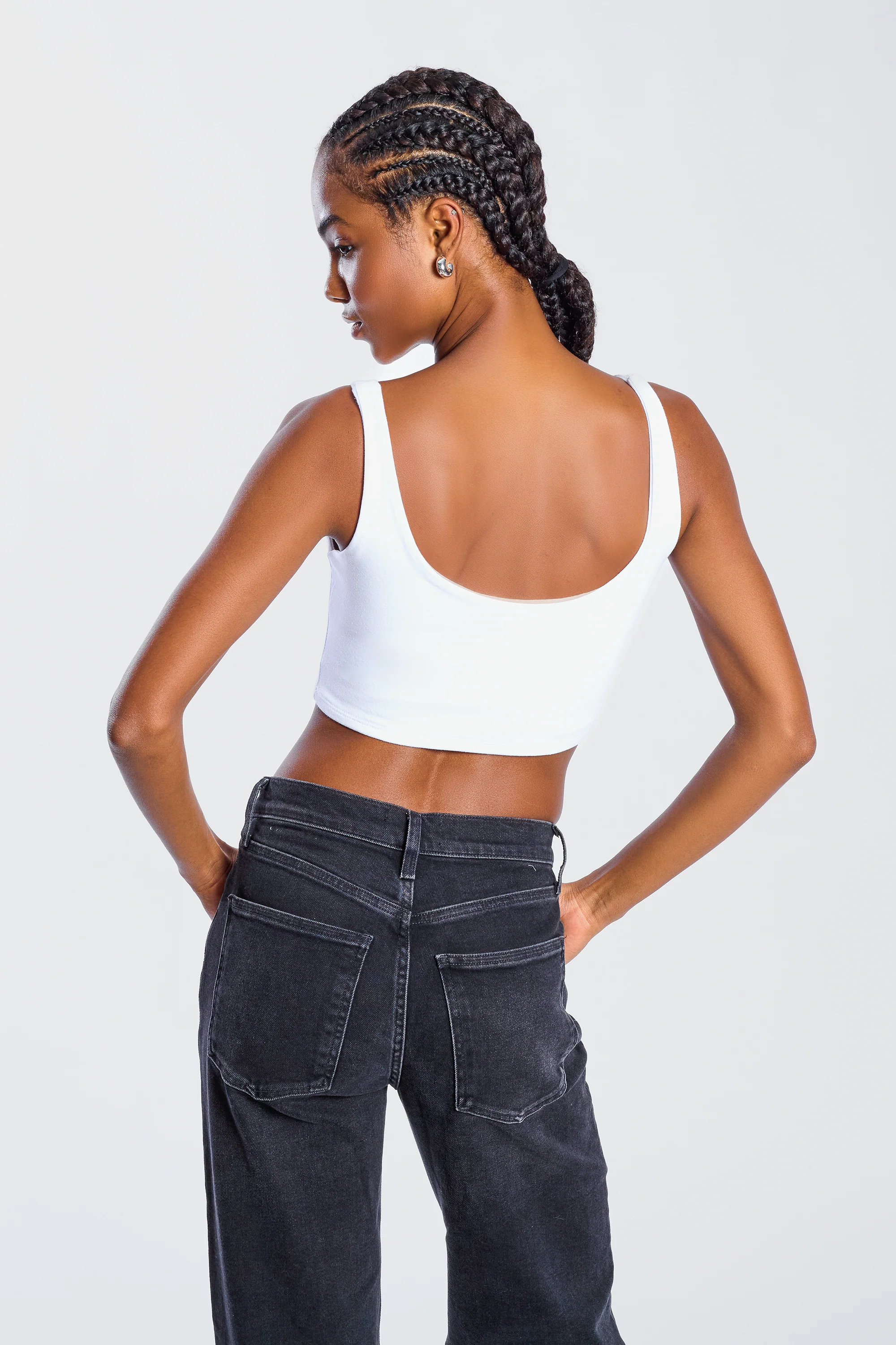 Cal Poly | Scoop Neck Crop Top - Image 4