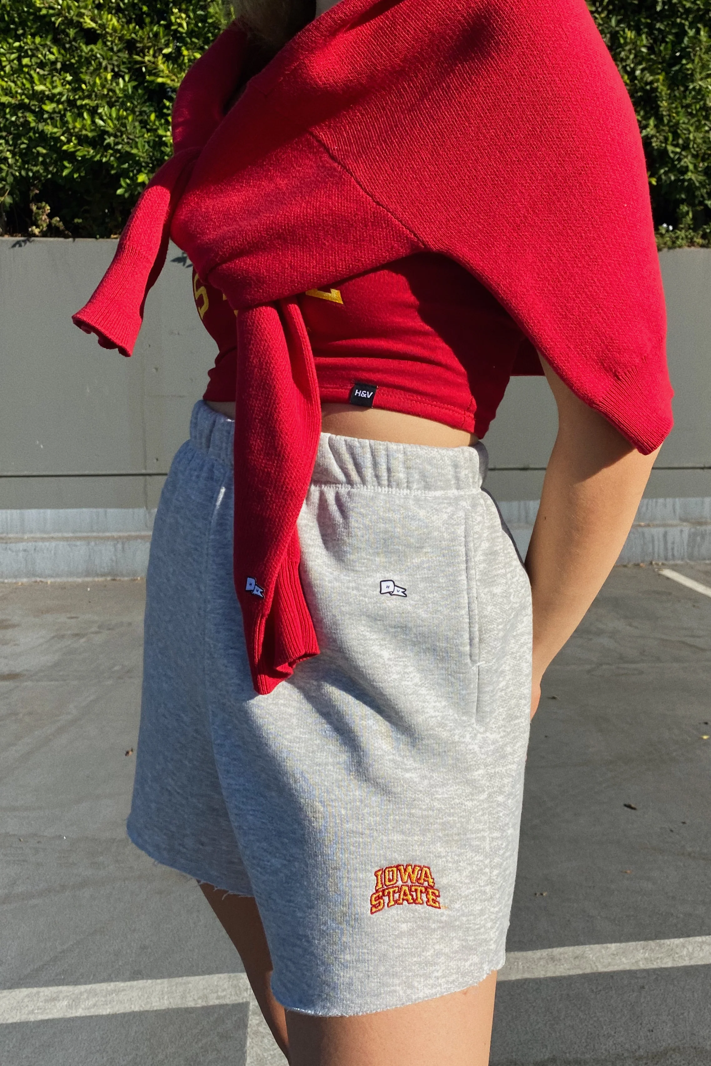 Iowa State Cut Off Sweatshorts - Image 6