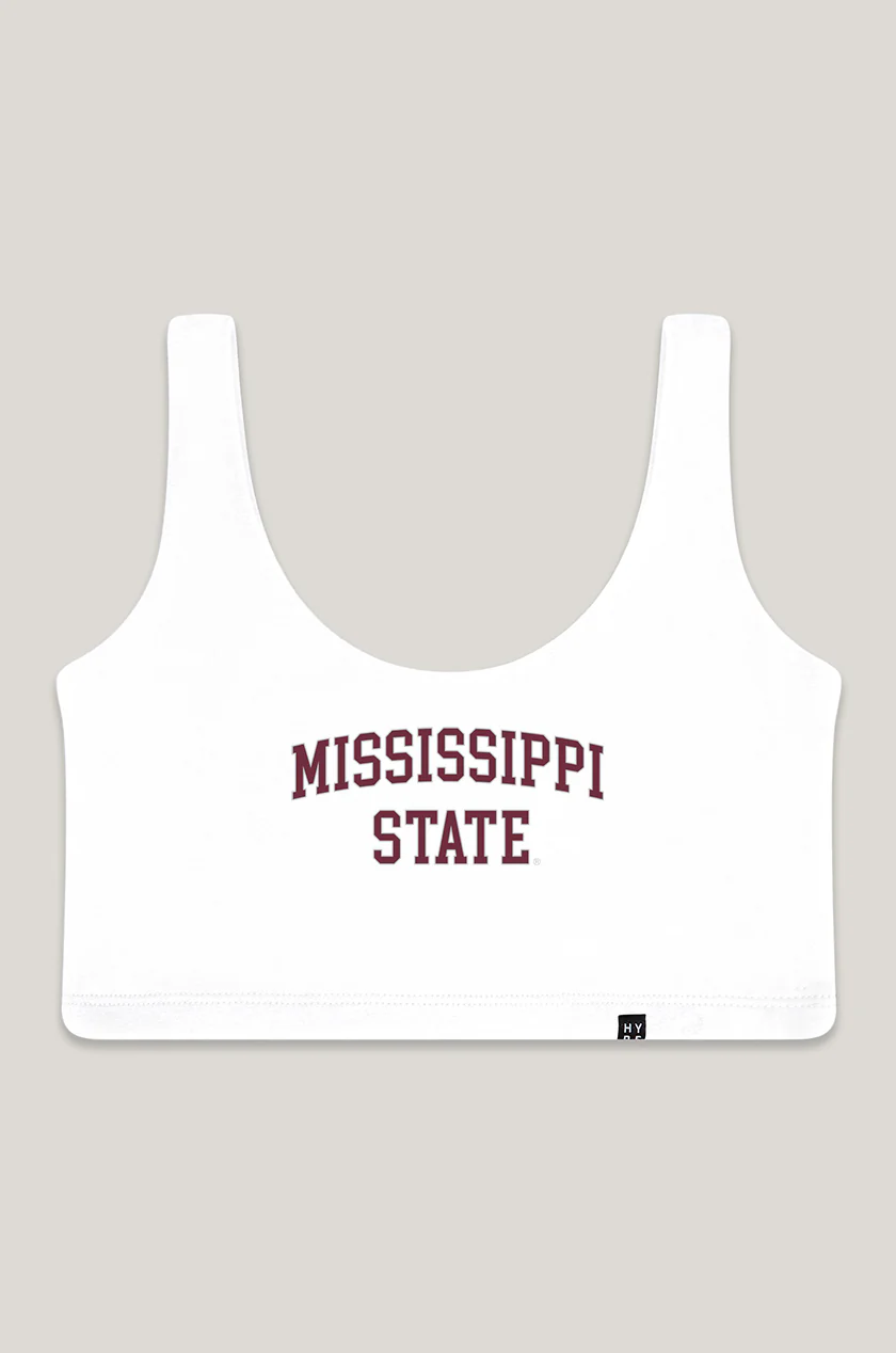 Mississippi State Scoop Neck Crop Top - Image 4